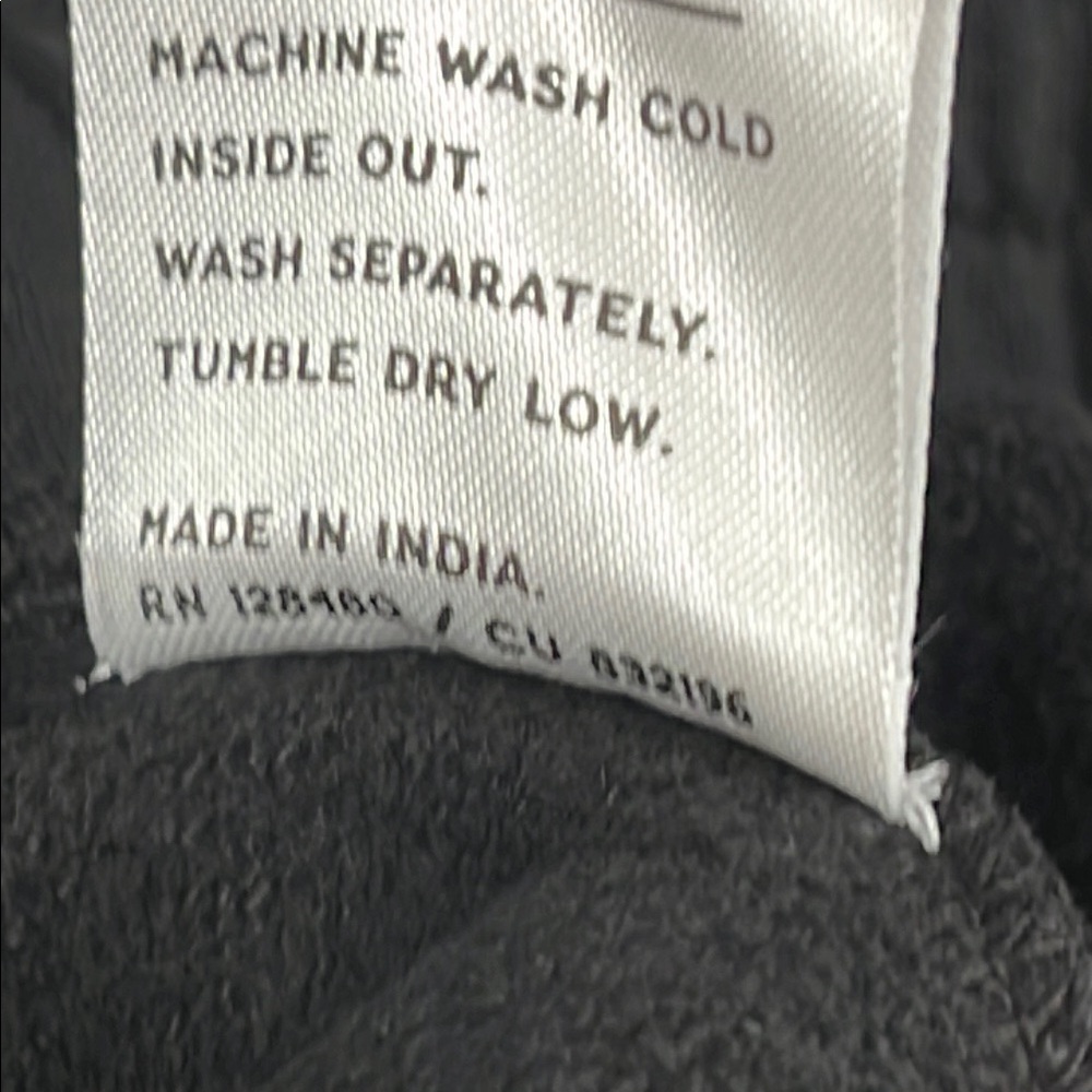 NEW‎ PACT M 100% Organic Cotton Joggers Black Unisex Sweatpants Pockets - Picture 6 of 15